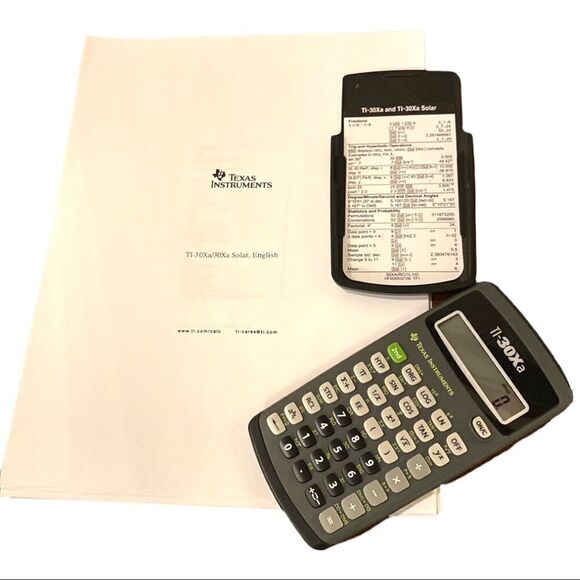 Texas Instruments TI-30Xa Scientific Calculator w/ Case - Used  tested - Picture 1 of 14